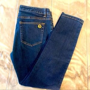 Michael Kors Medium Wash Jeans Zip Front size 6